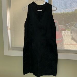 Little Black Dress- Size 12, sleeveless, brocade fabric